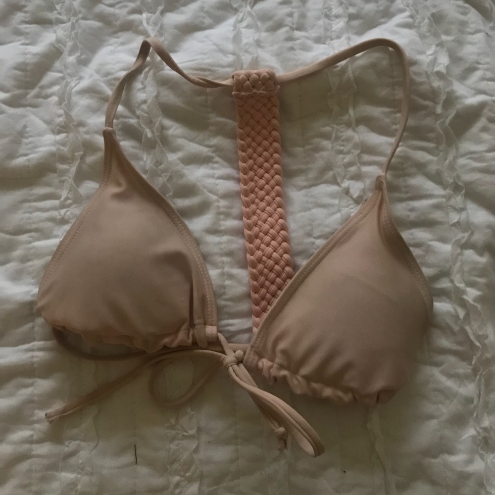 Peach swim suit top